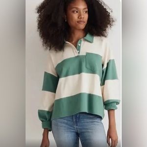 Madewell Striped Rugby Polo Shirt